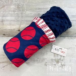 Pete and Lucy baseball collection mink blanket